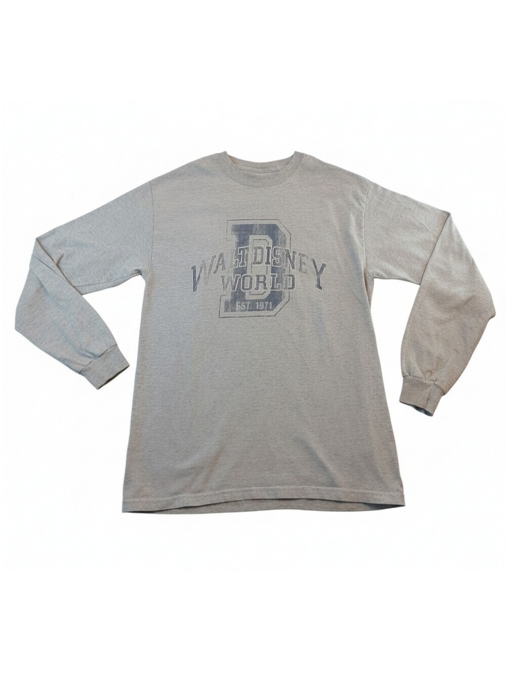 Vintage Walt Disney World Gray Long Sleeve Graphic Tee